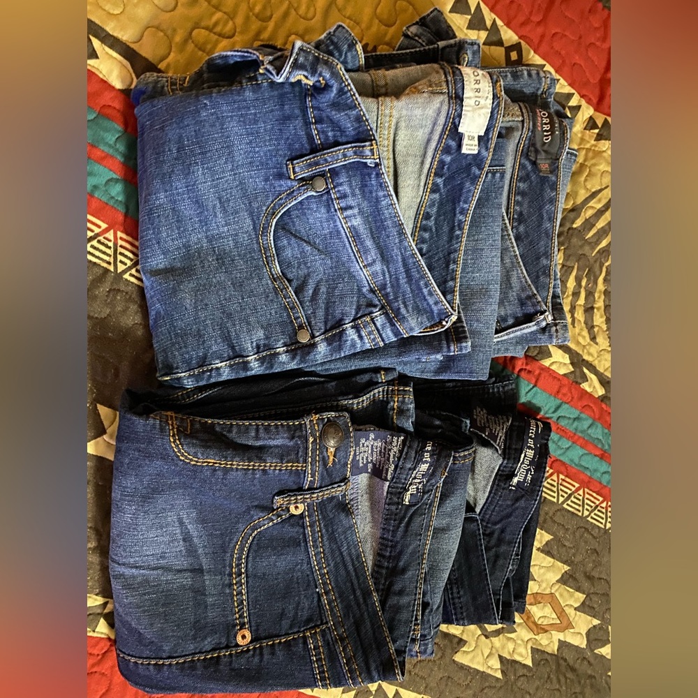 Four pair, torrid size 10 jeans bundle bootcut